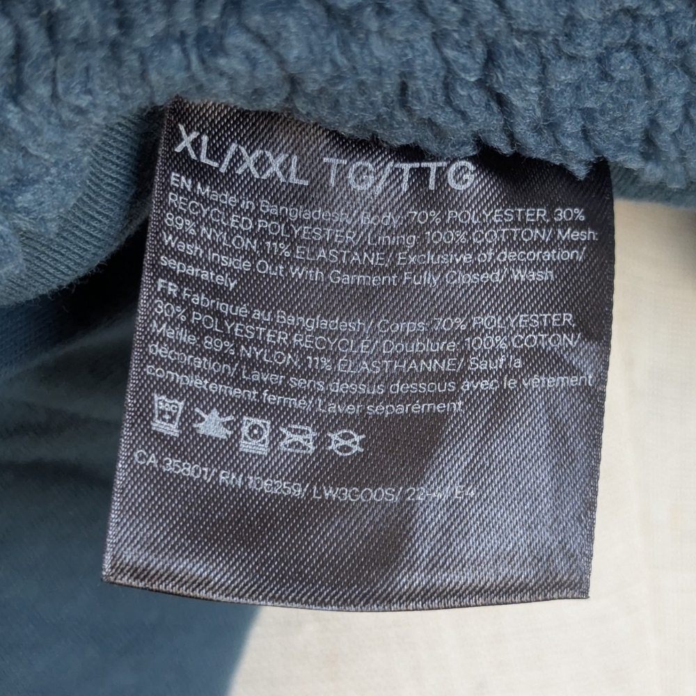 Lululemon Scuba Oversized Cropped Sherpa Fleece Funnel 1/2 Zip Pullover XL XXL - Picture 12 of 14